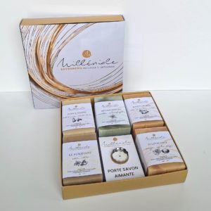 Coffret 5 savons + porte savons aimanté