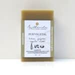 Shampoing solide Pur’Végétal dans son emballage recyclable, purifiant pour cheveux normaux à gras