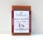 Shampoing solide Brique de Karité dans son emballage recyclable, nourrissant pour cheveux normaux à secs