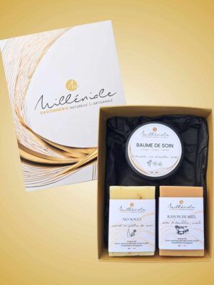 Coffret 2 savons + 1 cosmétique