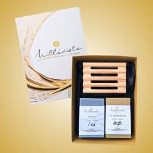 Coffret 2 savons + porte savon pin