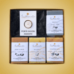 Coffret 4 savons + porte savon aimanté contenu