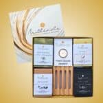Coffret 4 savons + porte savon pin et aimanté