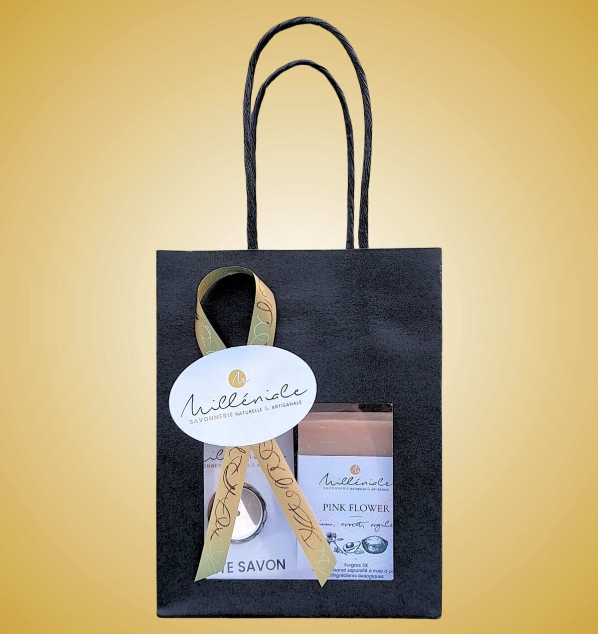 Sac cadeau savon + porte savon aimanté